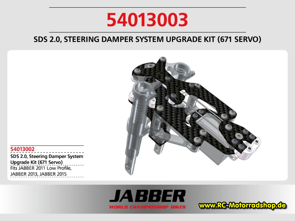 54013003: LIGHTSCALE SDS 2.0 Steering Damper System Upgrade Kit (Futaba BLS671SV Servo) 54013003